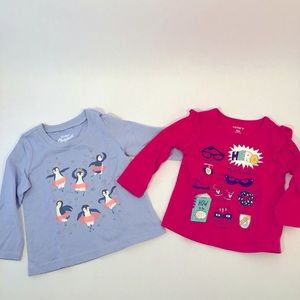 Baby Girl Long T-shirt 2pc bundle Sz 6-9months